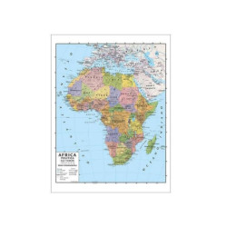 Carta geografica cm.100x140...