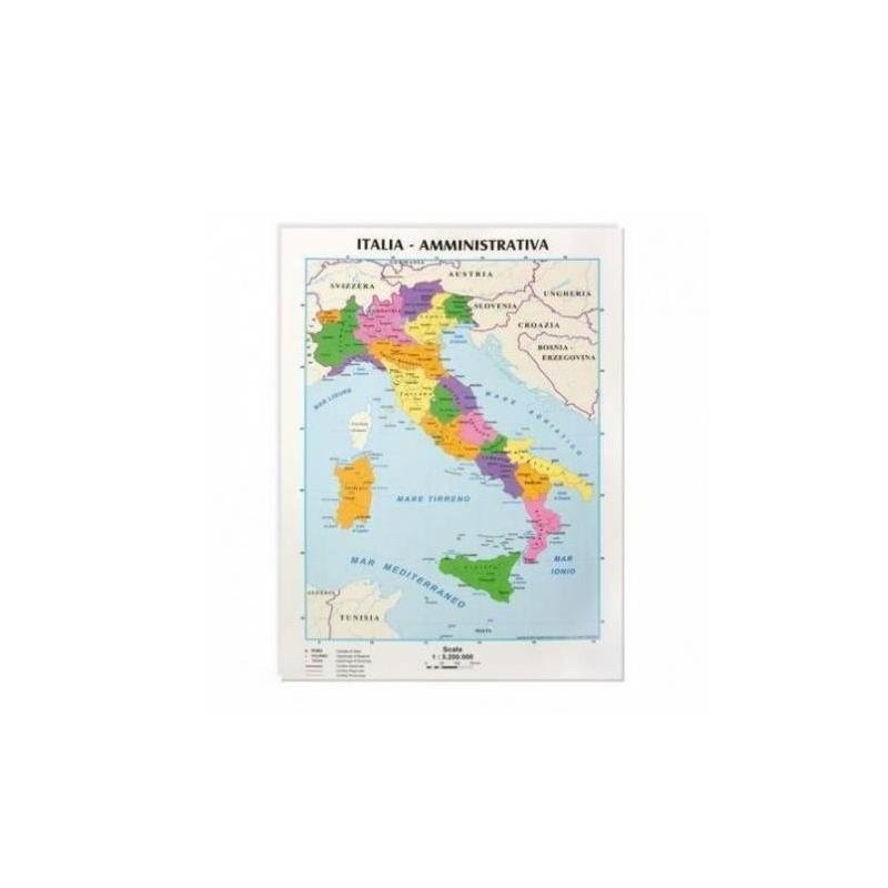 Carta geografica cm.29,7x42 ital ia