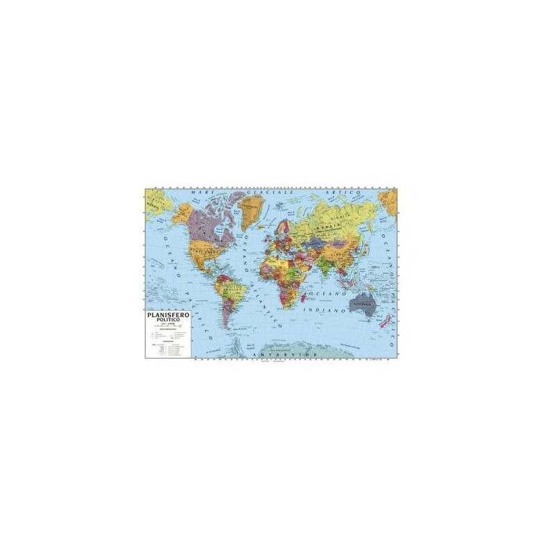 Carta geografica cm.21x29,7 mond o