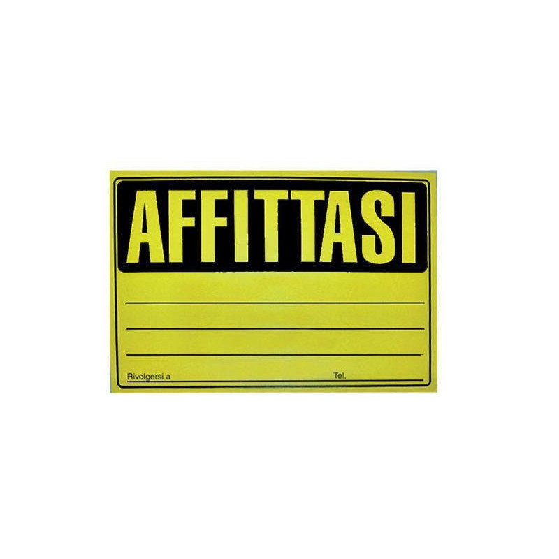Cartello affittasi 23x33 pz.25 a rt.41nik036