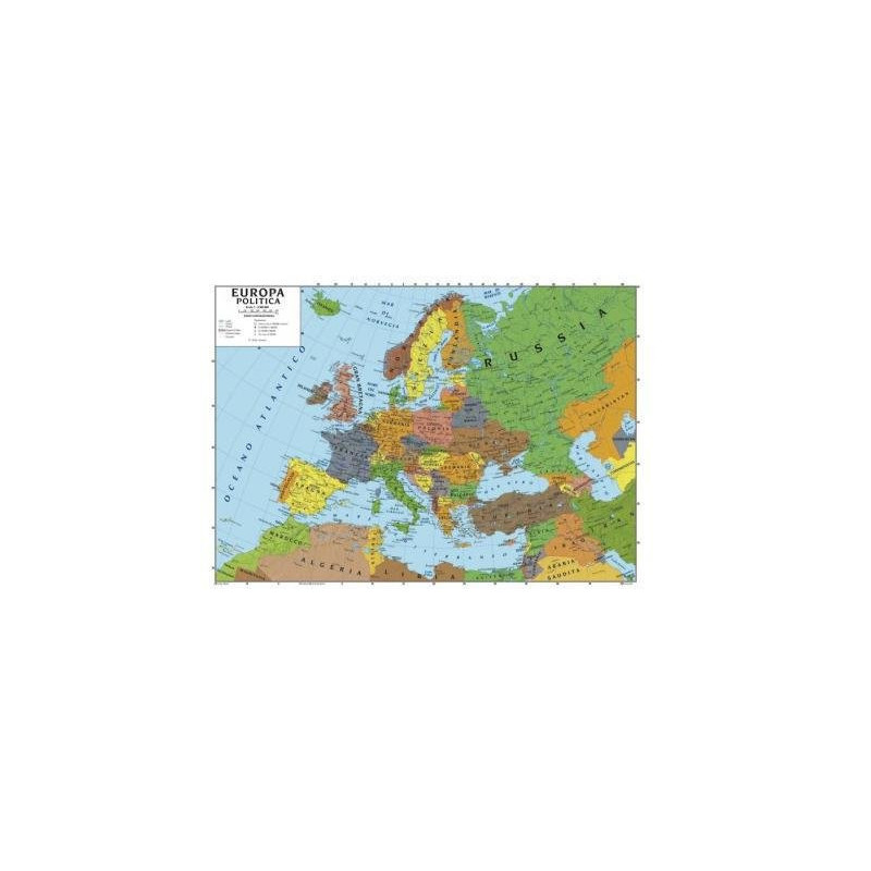 Carta geografica cm.21x29,7 euro pa