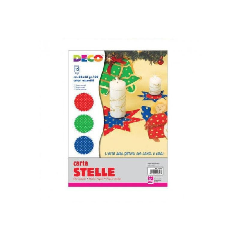 Blocco carta stelle cm.23x33 fg. 12