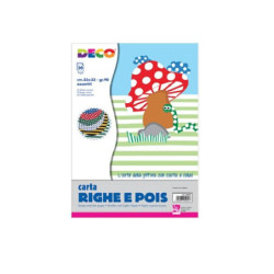 Carta righe/pois cm.23x33...