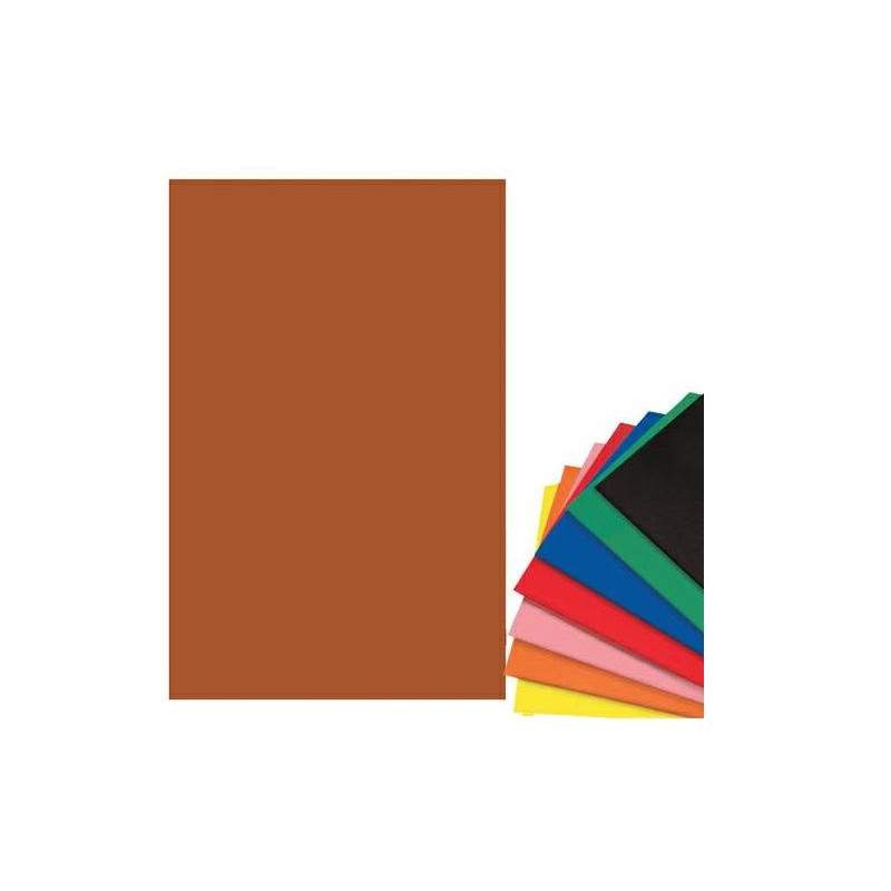 Carta vellutata foglio cm.50x70 marrone