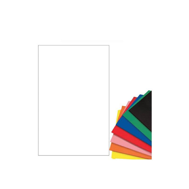 Carta vellutata foglio cm.50x70 bianco
