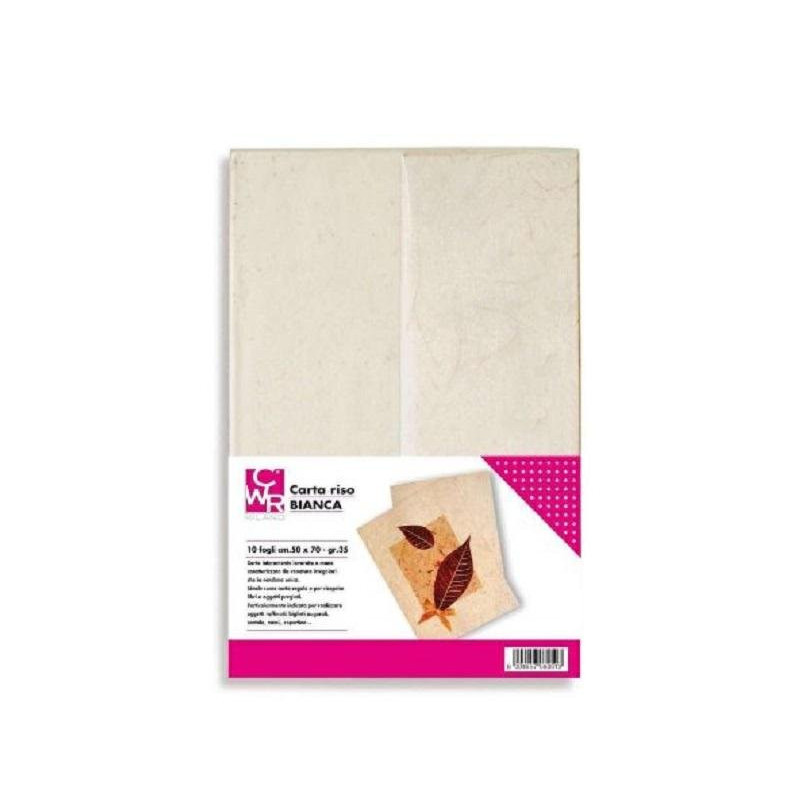 Carta riso cm.50x70 gr.35 fg.10 fantasie assortite