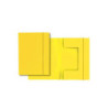 Cartella 3 lembi con elastico cm .26x35 giallo