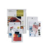 Busta pvc con bottone press 8 cm .22x30 trasparente