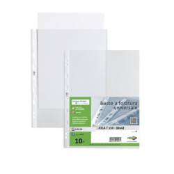 Busta pp con fori cm.30x42 atla t