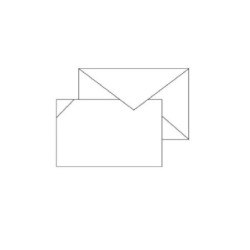 Biglietti lutto con busta format o 9 cm.9x14 pz.100