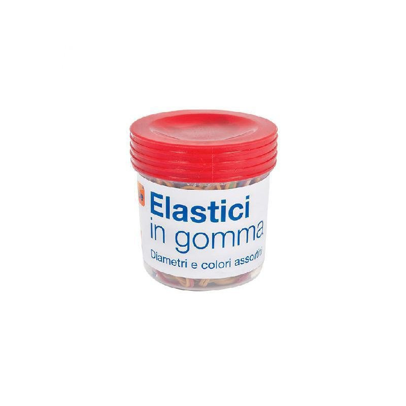 Elastici gomma assortiti baratto lo gr.100
