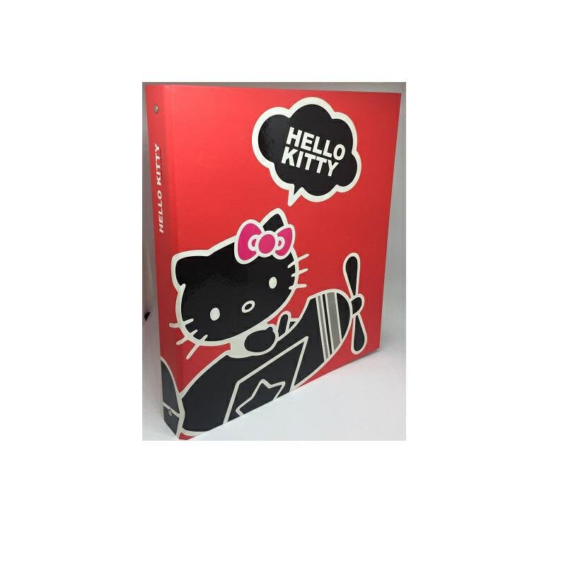 Raccoglitore anelli cm.22x30 d.3 1 hello kitty look