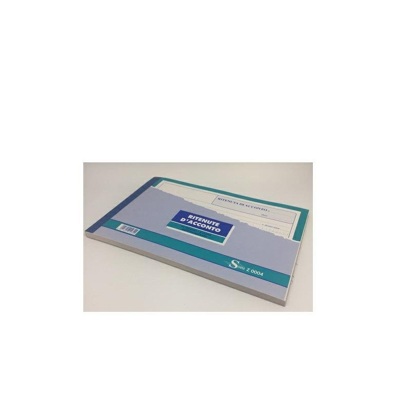 Blocco ritenuta d acconto cm.21x 15 2 copie chimiche