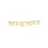 Festone glitter oro mr & mrs mt. 1,3 art.54473