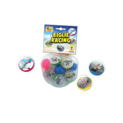 Gioco biglie palline da gara pla stica pz.10