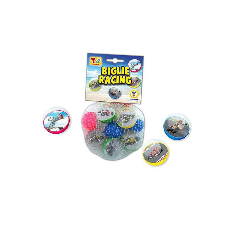 Gioco biglie palline da gara pla stica pz.10