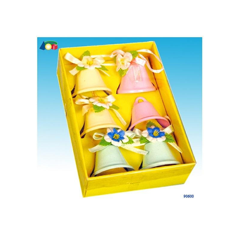 Campanelle metallizzate assortit e da appendere pz.6 art.90600