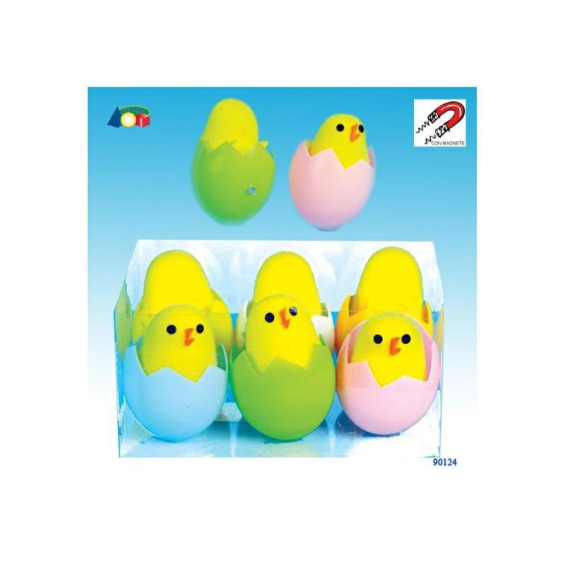 Pulcini in guscio con magnete pz.6 art.90124