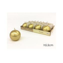 Candela sfera cm.6 oro...