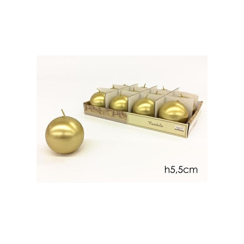 Candela sfera cm.6 oro art.55662 2