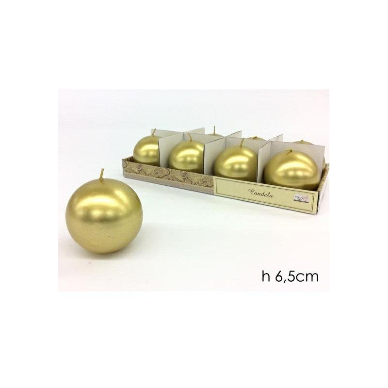 Candela sfera cm.8 oro art.55662 6