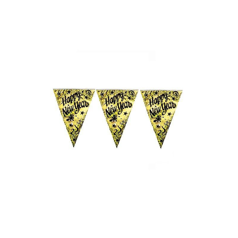 Festone happy new year oro mt. 3 .60 art. 52189