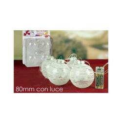 Set 4 palle luminose led multico lor art.435523
