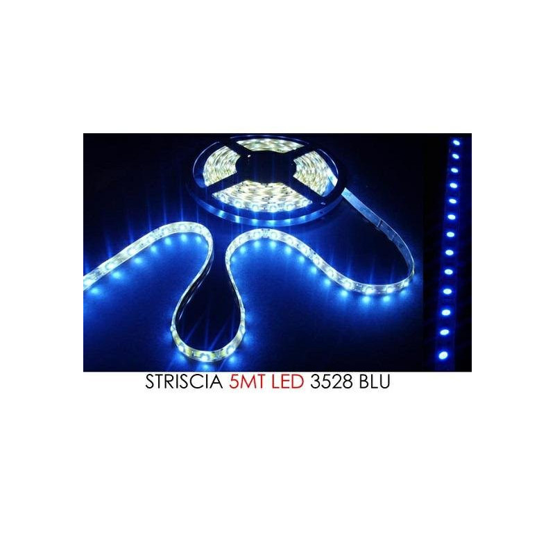 Striscia led 3528 mt.6 blu art.4 51303