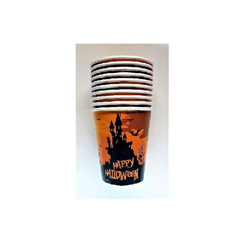 Bicchieri cartoncino cc.250 pz.1 0 halloween art.52994