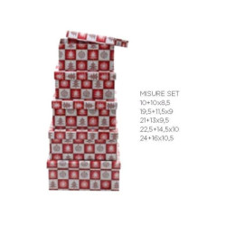 Scatole natale pz.5 misure...