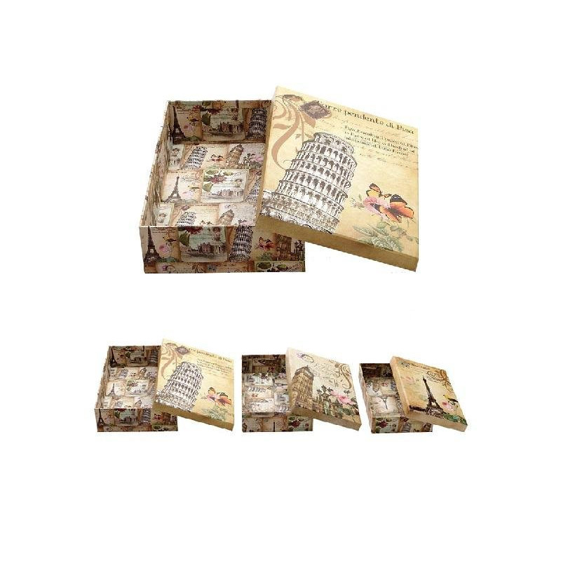 Scatole vintage buildings pz.3 m isure assortite art.sca590