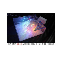 Set 40 ghiaccioli led multicolor mt.5 art.415801c