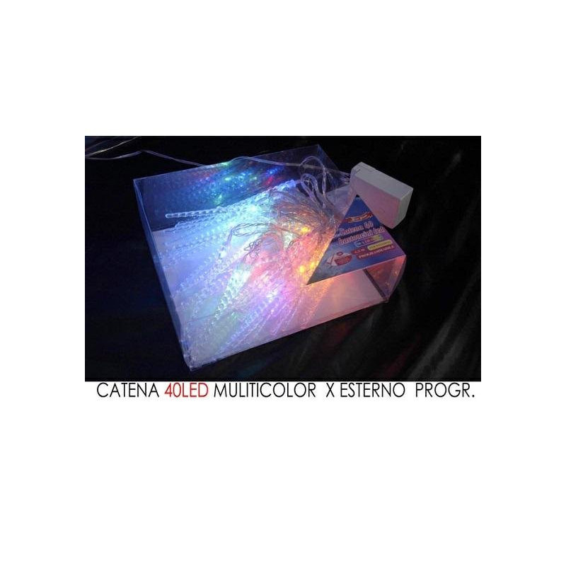 Set 40 ghiaccioli led multicolor mt.5 art.415801c