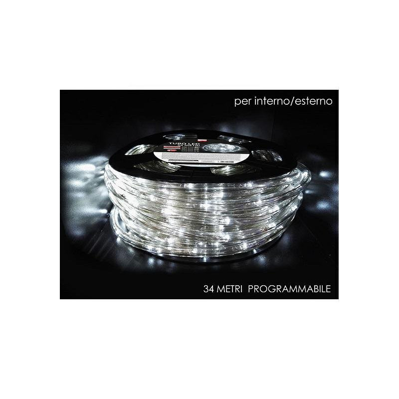Tubo led mt.34 bianco ghiaccio c on motore art.451000 uso esterno