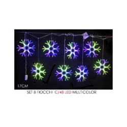 Set 8 fiocchi 48 led...