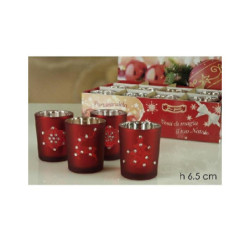 Portacandela natale rosso...