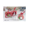 Sfera natale cm.7,5 personaggi n atale scatola art.439708