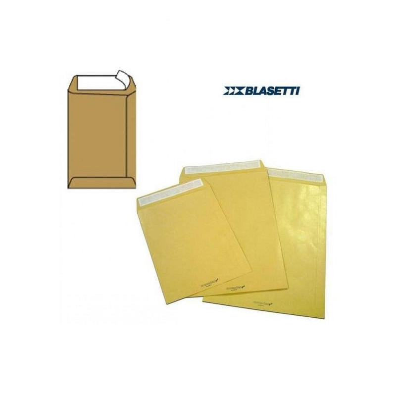 Busta posta cm.25x35,3 a sacco c on soffietti avana monodex