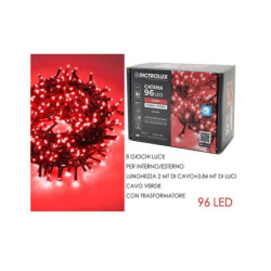 Catene 96 led rosso mt.3,4...