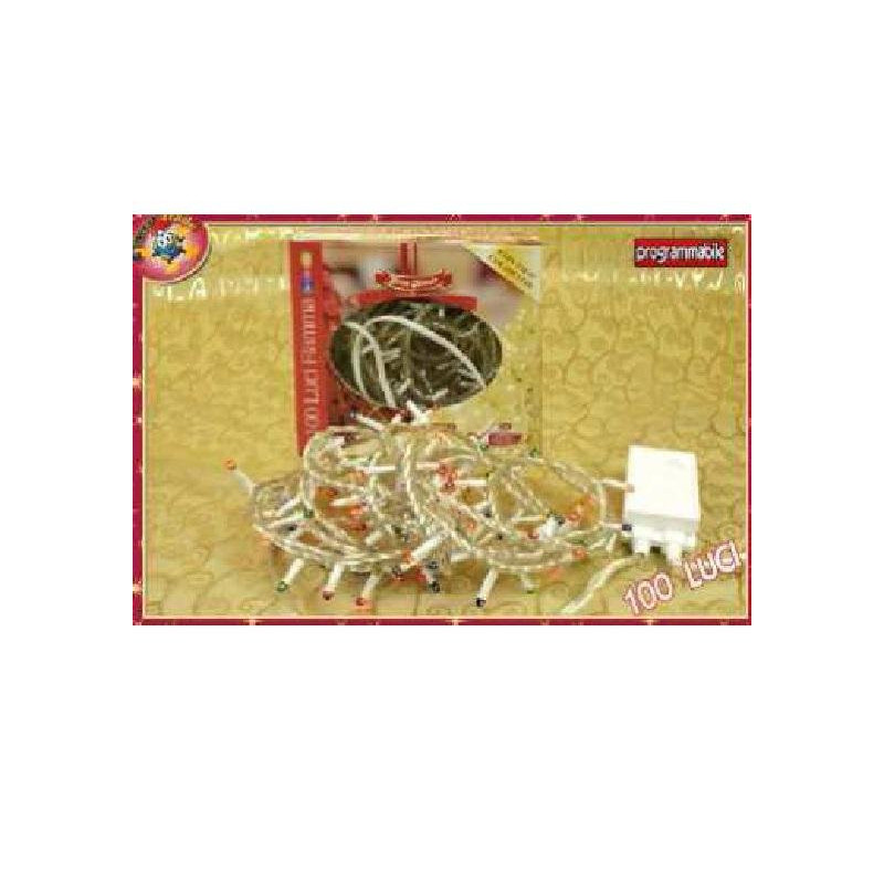 Catene 100 luci fiamma con motor e art.450434