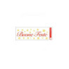 Scritta buone feste adesiva cm.6 2x24 art.vet0156