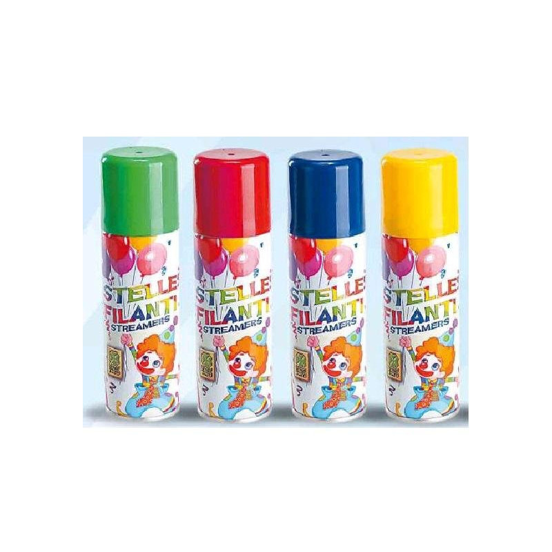 Stelle filanti spray ml.83 colori assortiti