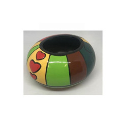 Vaso ceramica decorato con...