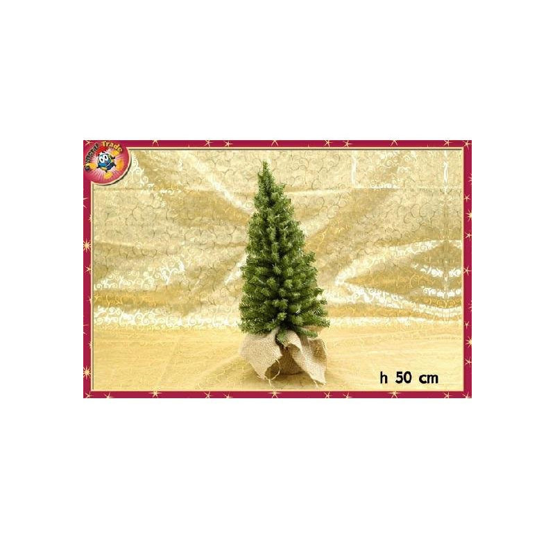 Albero natale cm. 50 base juta a rt.422097