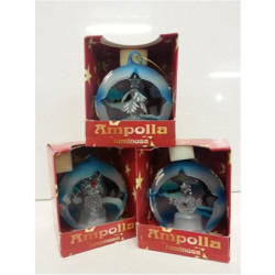 Sfera vetro blu babbo...