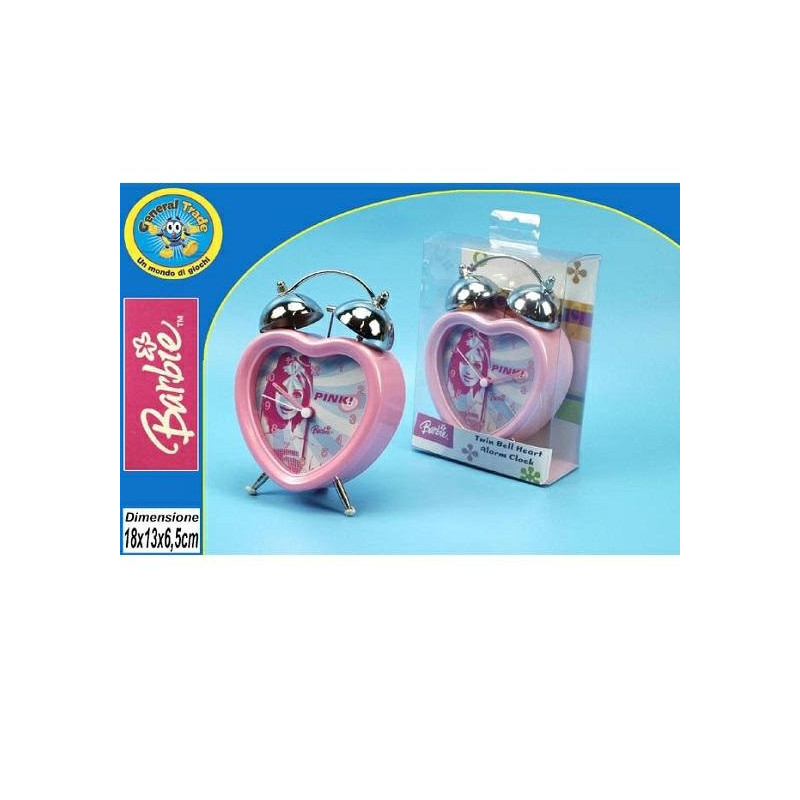 Orologio/sveglia barbie cuore ar t.499873