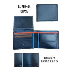 Portafogli lancetti chase uomo a rt.762-44 pz.4 colori assortiti