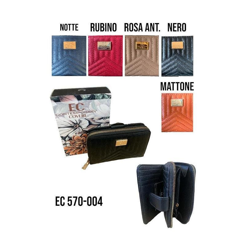 Portafogli enrico coveri donna a rt.570 pz.4 colori assortiti