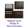 Portafogli laura biagiotti pelle uomo art.design15 pz.4 colori assortiti