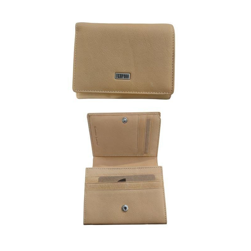 Portafogli niji tempora pelle donna art.2675-bg sabbia